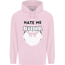 Beardiful Funny Beard Mens 80% Cotton Hoodie Light Pink
