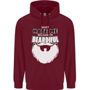 Beardiful Funny Beard Mens 80% Cotton Hoodie Maroon