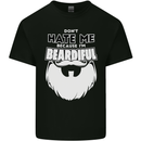 Beardiful Funny Beard Mens Cotton T-Shirt Tee Top Black