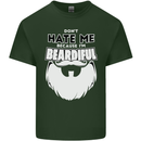 Beardiful Funny Beard Mens Cotton T-Shirt Tee Top Forest Green