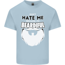 Beardiful Funny Beard Mens Cotton T-Shirt Tee Top Light Blue
