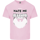 Beardiful Funny Beard Mens Cotton T-Shirt Tee Top Light Pink