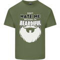 Beardiful Funny Beard Mens Cotton T-Shirt Tee Top Military Green