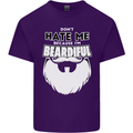 Beardiful Funny Beard Mens Cotton T-Shirt Tee Top Purple