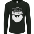 Beardiful Funny Beard Mens Long Sleeve T-Shirt Black
