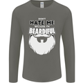 Beardiful Funny Beard Mens Long Sleeve T-Shirt Charcoal