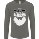 Beardiful Funny Beard Mens Long Sleeve T-Shirt Charcoal