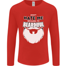 Beardiful Funny Beard Mens Long Sleeve T-Shirt Red