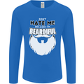 Beardiful Funny Beard Mens Long Sleeve T-Shirt Royal Blue