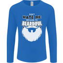 Beardiful Funny Beard Mens Long Sleeve T-Shirt Royal Blue
