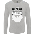 Beardiful Funny Beard Mens Long Sleeve T-Shirt Sports Grey