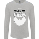 Beardiful Funny Beard Mens Long Sleeve T-Shirt Sports Grey