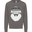 Beardiful Funny Beard Mens Sweatshirt Jumper Charcoal