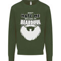 Beardiful Funny Beard Mens Sweatshirt Jumper Forest Green