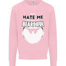 Beardiful Funny Beard Mens Sweatshirt Jumper Light Pink