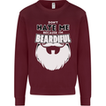 Beardiful Funny Beard Mens Sweatshirt Jumper Maroon