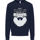 Beardiful Funny Beard Mens Sweatshirt Jumper Navy Blue