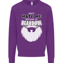 Beardiful Funny Beard Mens Sweatshirt Jumper Purple
