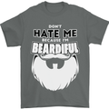 Beardiful Funny Beard Mens T-Shirt 100% Cotton Charcoal