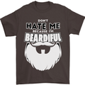 Beardiful Funny Beard Mens T-Shirt 100% Cotton Dark Chocolate