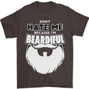 Beardiful Funny Beard Mens T-Shirt 100% Cotton Dark Chocolate