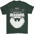 Beardiful Funny Beard Mens T-Shirt 100% Cotton Forest Green
