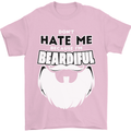 Beardiful Funny Beard Mens T-Shirt 100% Cotton Light Pink