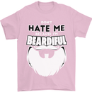 Beardiful Funny Beard Mens T-Shirt 100% Cotton Light Pink