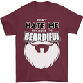 Beardiful Funny Beard Mens T-Shirt 100% Cotton Maroon