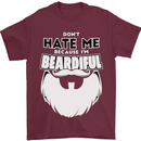 Beardiful Funny Beard Mens T-Shirt 100% Cotton Maroon