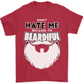 Beardiful Funny Beard Mens T-Shirt 100% Cotton Red