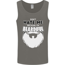Beardiful Funny Beard Mens Vest Tank Top Charcoal