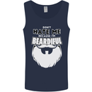 Beardiful Funny Beard Mens Vest Tank Top Navy Blue