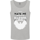 Beardiful Funny Beard Mens Vest Tank Top Sports Grey