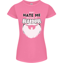 Beardiful Funny Beard Womens Petite Cut T-Shirt Azalea