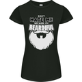 Beardiful Funny Beard Womens Petite Cut T-Shirt Black