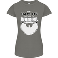 Beardiful Funny Beard Womens Petite Cut T-Shirt Charcoal