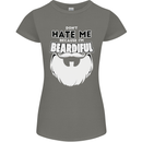 Beardiful Funny Beard Womens Petite Cut T-Shirt Charcoal