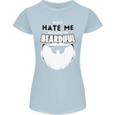 Beardiful Funny Beard Womens Petite Cut T-Shirt Light Blue