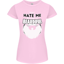 Beardiful Funny Beard Womens Petite Cut T-Shirt Light Pink