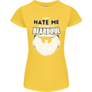 Beardiful Funny Beard Womens Petite Cut T-Shirt Yellow