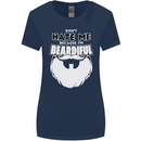 Beardiful Funny Beard Womens Wider Cut T-Shirt Navy Blue