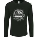 Beast Mode Go Hard Gym Training Top MMA Mens Long Sleeve T-Shirt Black