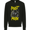 Beast Mode Gym Training Top Workout Mens Sweatshirt Jumper Black