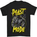 Beast Mode Gym Training Top Workout Mens T-Shirt Cotton Gildan Black