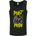 Beast Mode Gym Training Top Workout Mens Vest Tank Top Black