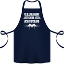 Because I Was Inverted Movie Cotton Apron 100% Organic Navy Blue