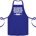 Because I Was Inverted Movie Cotton Apron 100% Organic Royal Blue