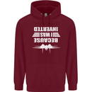Because I Was Inverted Movie Mens 80% Cotton Hoodie Maroon