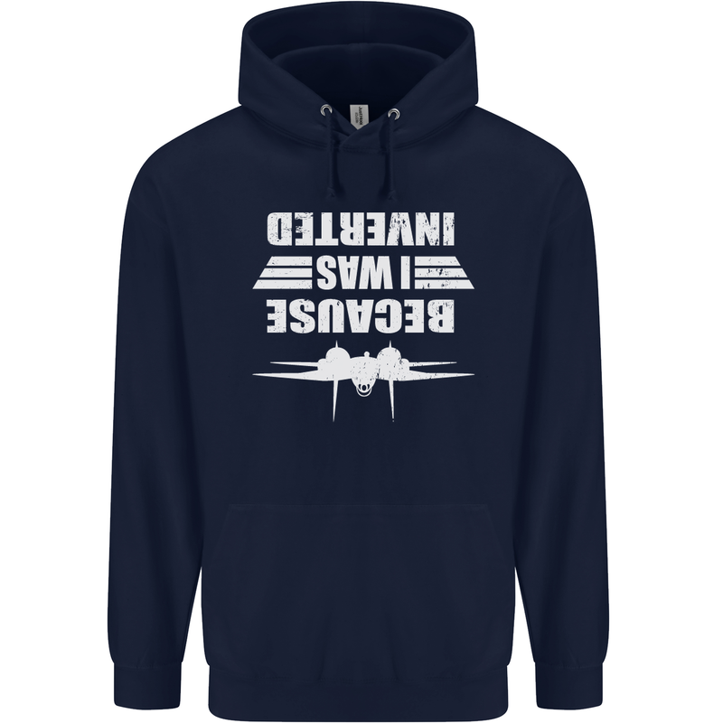 Because I Was Inverted Movie Mens 80% Cotton Hoodie Navy Blue